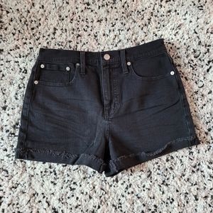 Madewell | High-Rise Black Denim Shorts NWOT